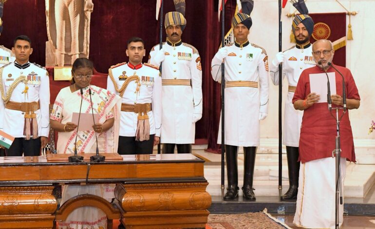 CP Radhakrishnan ਨੇ ਭਾਰਤ ਦੇ 15ਵੇਂ ਉਪ ਰਾਸ਼ਟਰਪਤੀ ਵਜੋਂ ਹਲਫ਼ ਲਿਆ
