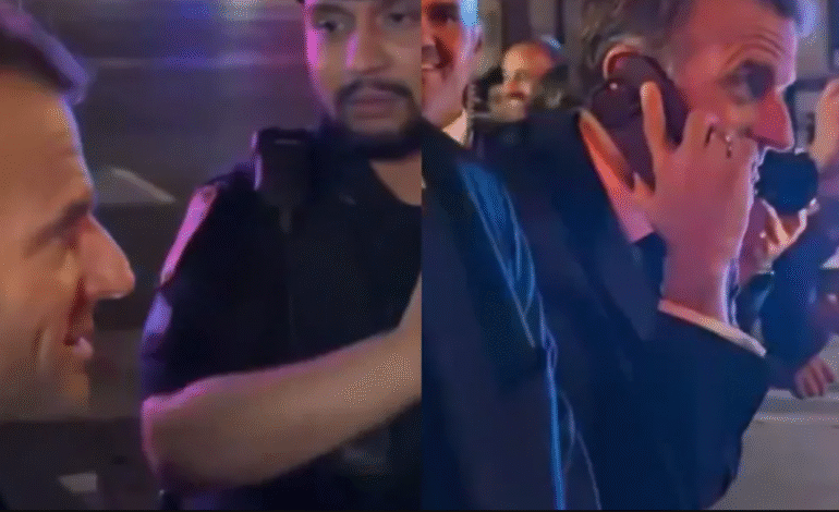 ਅਮਰੀਕਾ ਪੁਲਿਸ ਨੇ ਫਰਾਂਸ ਦੇ ਰਾਸ਼ਟਰਪਤੀ ਮਕਰੋਂ ਨੂੰ ਸੜਕ ‘ਤੇ ਰੋਕਿਆ