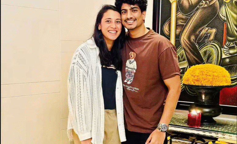 ਭਾਰਤੀ ਕ੍ਰਿਕਟਰ ਸਮ੍ਰਿਤੀ ਮੰਧਾਨਾ ਤੇ ਪਲਾਸ਼ ਮੁੰਛਾਲ ਦਾ ਵਿਆਹ ਮੁਲਤਵੀ