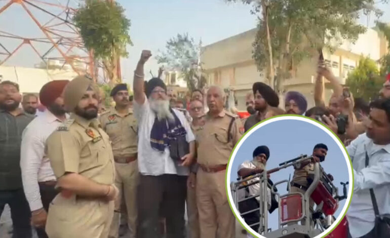Samana Tower Morcha: 18 ਮਹੀਨੇ ਬਾਅਦ ਸਮਾਪਤ ਹੋਇਆ ਧਰਮ ਯੁੱਧ ਮੋਰਚਾ, ਟਾਵਰ ਤੋਂ ਹੇਠਾਂ ਆਏ ਗੁਰਜੀਤ ਸਿੰਘ ਖਾਲਸਾ