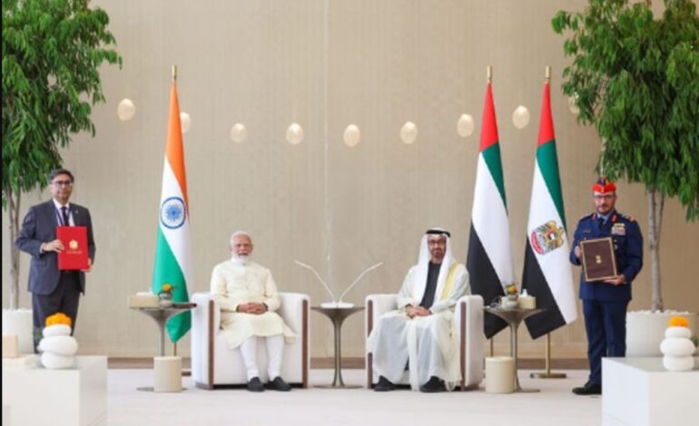 India-UAE agreement: ਭਾਰਤ ਅਤੇ UAE ਵਿਚਾਲੇ ਤੇਲ ਭੰਡਾਰ ਅਤੇ LPG ਸਪਲਾਈ ਨੂੰ ਲੈ ਕੇ ਸਮਝੌਤੇ ਸਹੀਬੱਧ