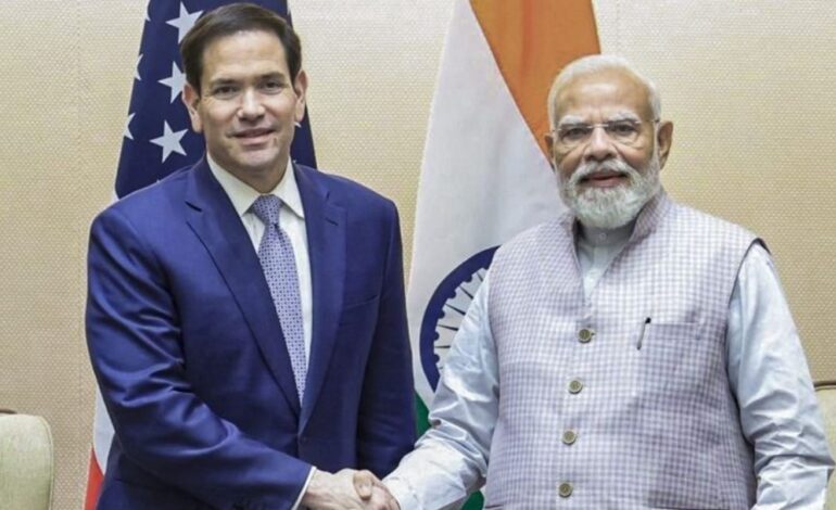 US India ties: ਅਮਰੀਕੀ ਵਿਦੇਸ਼ ਮੰਤਰੀ ਮਾਰਕੋ ਰੂਬੀਓ ਵੱਲੋਂ PM Narendra Modi ਨਾਲ ਮੁਲਾਕਾਤ