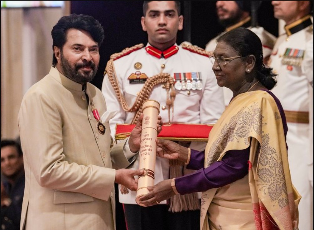 Padma Awards 2026: ਮਾਮੂਟੀ, ਅਲਕਾ ਯਾਗਨਿਕ ਅਤੇ ਵਿਜੈ ਅੰਮ੍ਰਿਤਰਾਜ ਨੂੰ ਮਿਲਿਆ ਪਦਮ ਭੂਸ਼ਣ