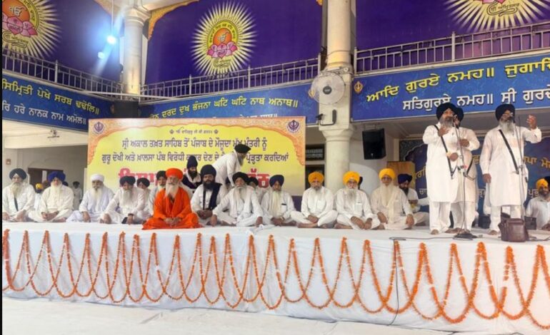 Viral video row: CM ਮਾਨ ਖਿਲਾਫ ਸ੍ਰੀ ਅਕਾਲ ਤਖ਼ਤ ਦੇ ਮਤੇ ਉੱਤੇ ਪੰਥਕ ਇਕੱਠ ਨੇ ਲਾਈ ਮੋਹਰ