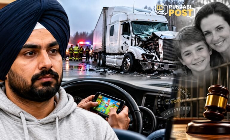 ਪੰਜਾਬੀ ਮੂਲ ਦੇ ਟਰੱਕ ਡਰਾਈਵਰ ਨੂੰ ਕੈਨੇਡਾ ’ਚ 6 ਸਾਲ ਦੀ ਸਜ਼ਾ, ਫੋਨ ’ਤੇ ਗੇਮ ਖੇਡਦਿਆਂ ਵਾਪਰਿਆ ਸੀ ਭਿਆਨਕ ਹਾਦਸਾ