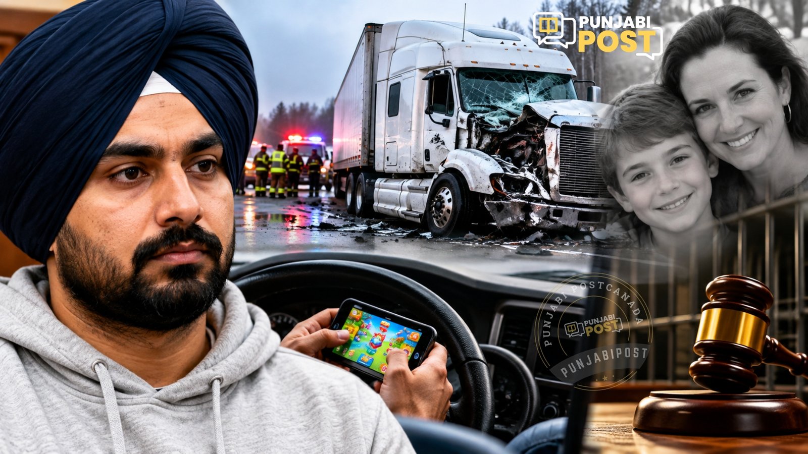ਪੰਜਾਬੀ ਮੂਲ ਦੇ ਟਰੱਕ ਡਰਾਈਵਰ ਨੂੰ ਕੈਨੇਡਾ ’ਚ 6 ਸਾਲ ਦੀ ਸਜ਼ਾ, ਫੋਨ ’ਤੇ ਗੇਮ ਖੇਡਦਿਆਂ ਵਾਪਰਿਆ ਸੀ ਭਿਆਨਕ ਹਾਦਸਾ